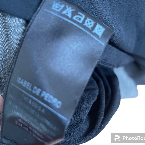 Beautiful designer black maxi dress Isabel de Pedro size 2 fits S/M VGEC - Picture 9 of 16